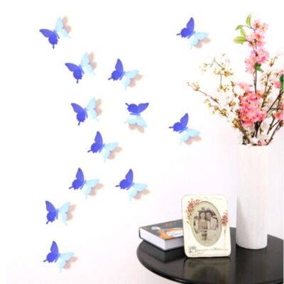 3D leptiri lavanda jednobojni