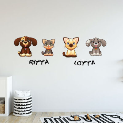 psi i mačke naljepnica Luma shop